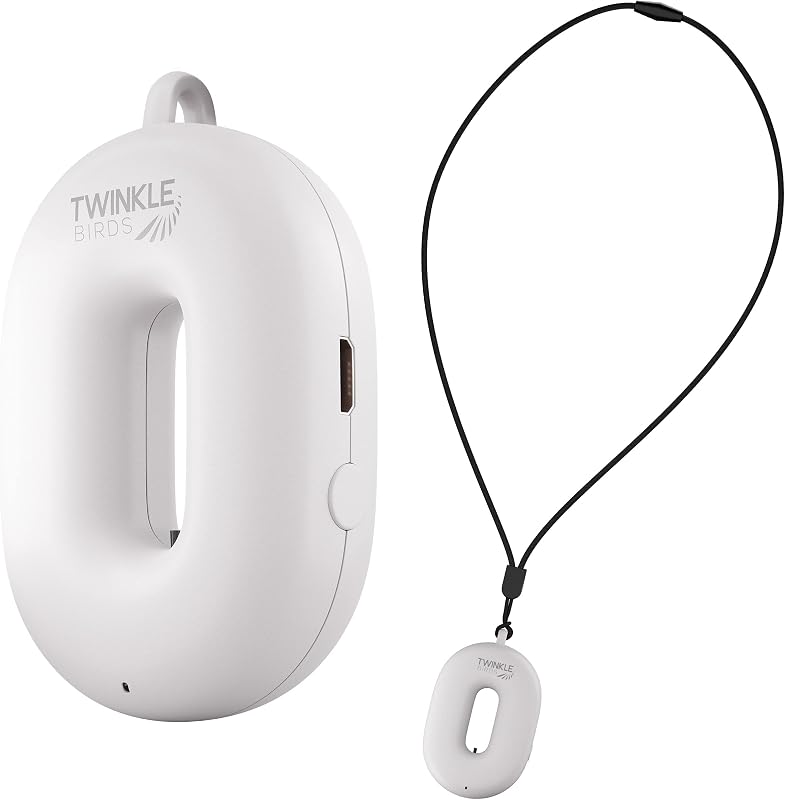 Wearable Air Purifier Necklace - Portable Personal Ionizer - Rechargeable Travel-Size Air Cleaner - Removes Dust Allergen Odor Viruses Bacteria - Use in Office Airplane Train Bus - For Kids and Family