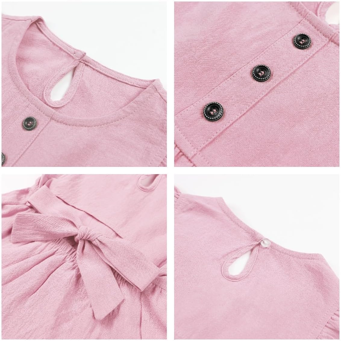 Miipat Toddler Girl Dress Ruffle Sleeveless Summer Cotton Dress Baby Girl Casual Party Dresses Kids Backless A-line Sundress