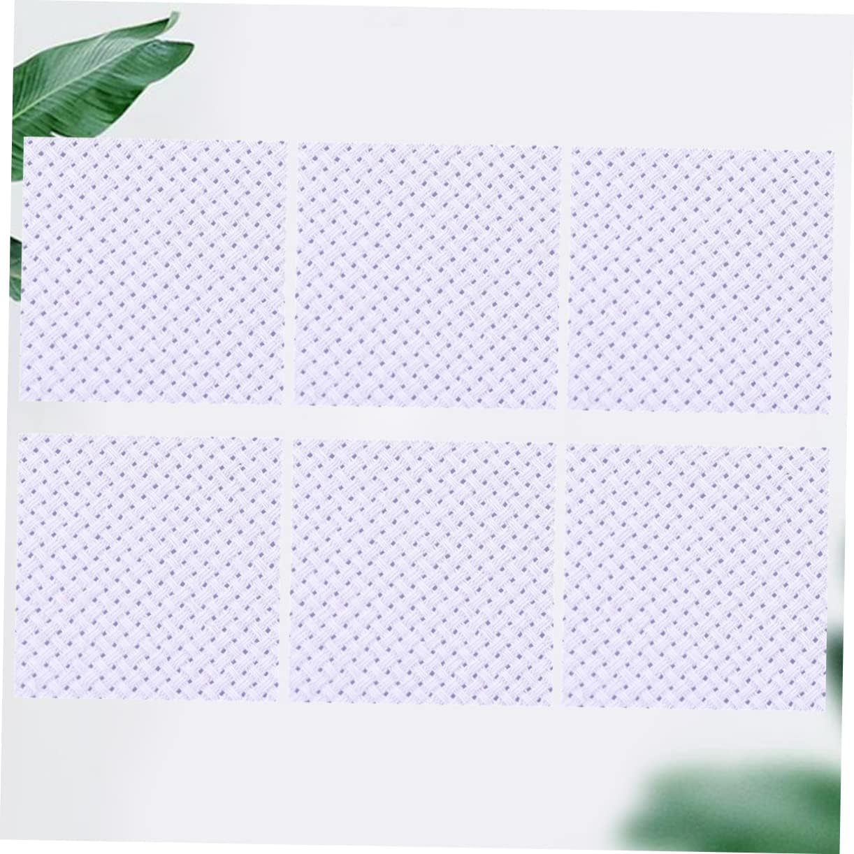 Angoily 6pcs Cross-Stitch Fabric DIY Embroidery Craft Cloth Embroidery Fabric Squares
