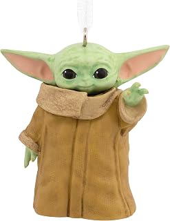 Hallmark Star Wars Mandalorian Grogu Force Powers Christmas Tree Ornament - Collectible Baby Yoda Holiday Decor