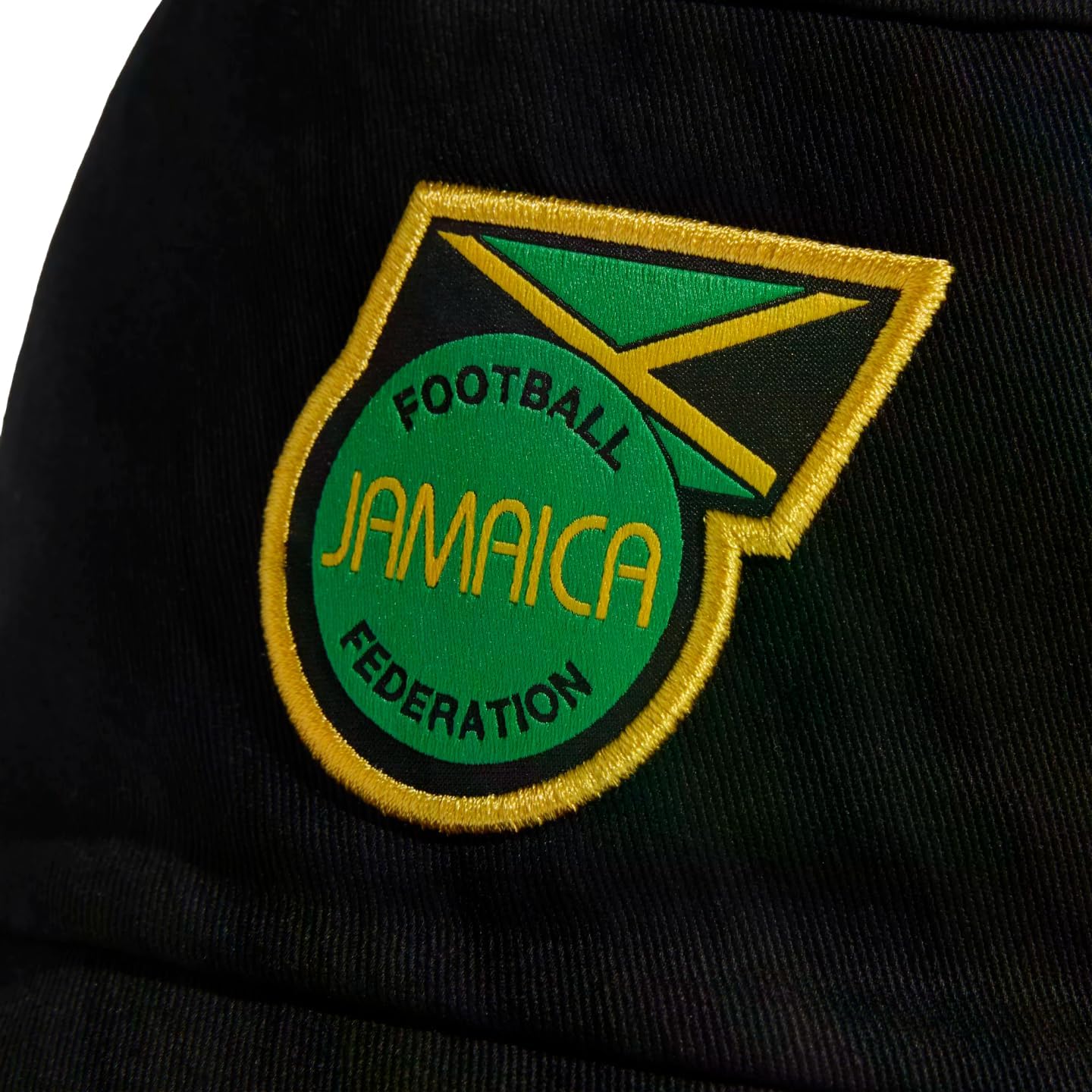 adidas Jamaica Bucket Hat – Official JFF Style Sun Hat, 100% Cotton Twill, Originals Logo Label, Lightweight Soccer Fan Bucket Hat for Men & Women Black