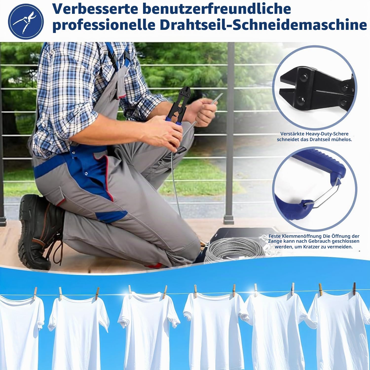 74pcs Drahtseil Edelstahl Kit, 35M/3mm Edelstahlseil Stahlseil mit Ösen, M4 Seilspanner Spannschloss, Seilspanngarnitur, Stahlseil Ummantelt Rankhilfen für Kletterpflanzen Außen Gardinenseil