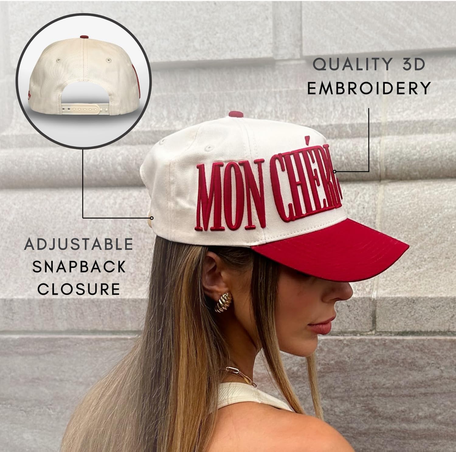 Vintage Fashion Trucker Hat | Men & Women | Trendy Cute Retro Red Caps for Country & Western | Camo Fur Cotton | Snapback - Image 5