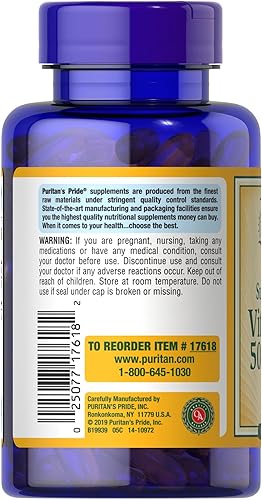 Miniatura 6 de La vitamina D3 50 mcg 2000 UI refuerza la salud inmunológica de Puritans Pride para apoyar la salud inmunológica y huesos y dientes saludables 200