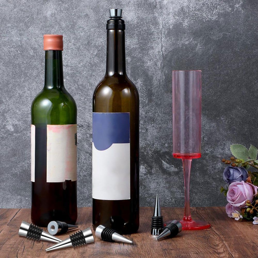 Bouchons de Bouteille de Vin Réutilisables, Bouchons Décoratifs pour Bouteilles de Vin.