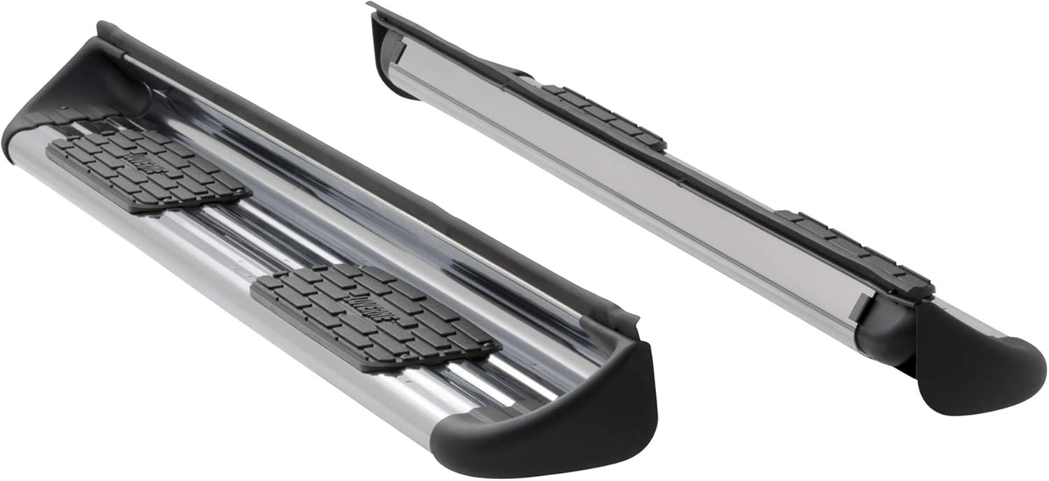 LUVERNE 480743-580743 Polished Stainless Steel Side Entry Steps Truck Running Boards, Select Chevrolet Silverado, GMC Sierra 1500, 2500, 3500 HD Crew Cab