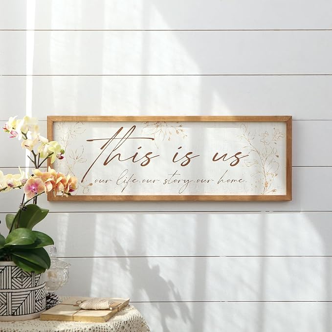 This Is Us Sign Wooden Wall Sign Plaque Framed Wall Decor