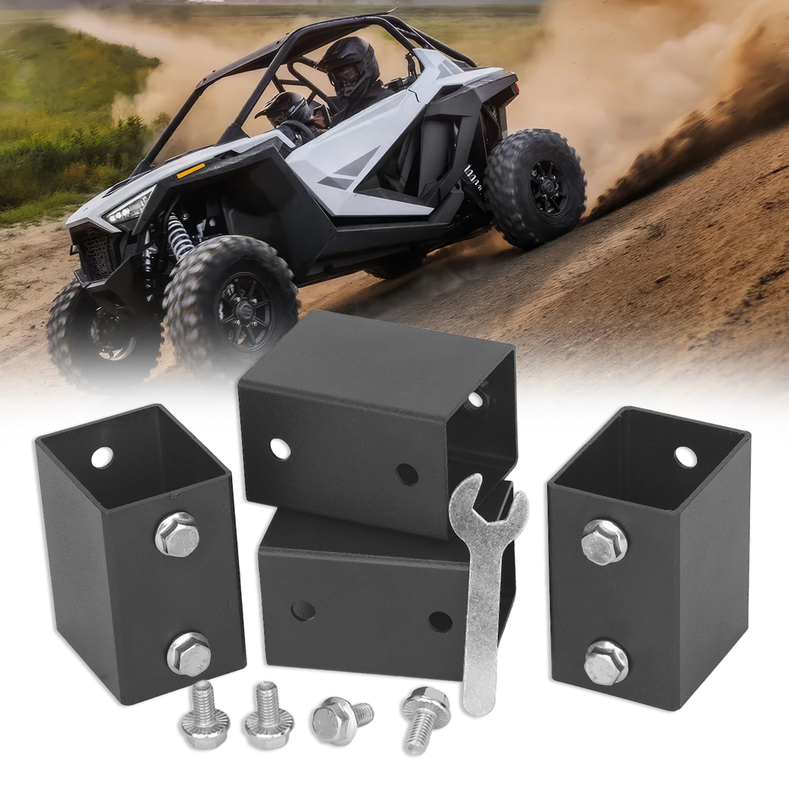 2-Inch Main Driver Seat Riser Kit for Polaris RZR PRO XP/R/TURBO R (2022-2025) - Improved Visibility & Legroom