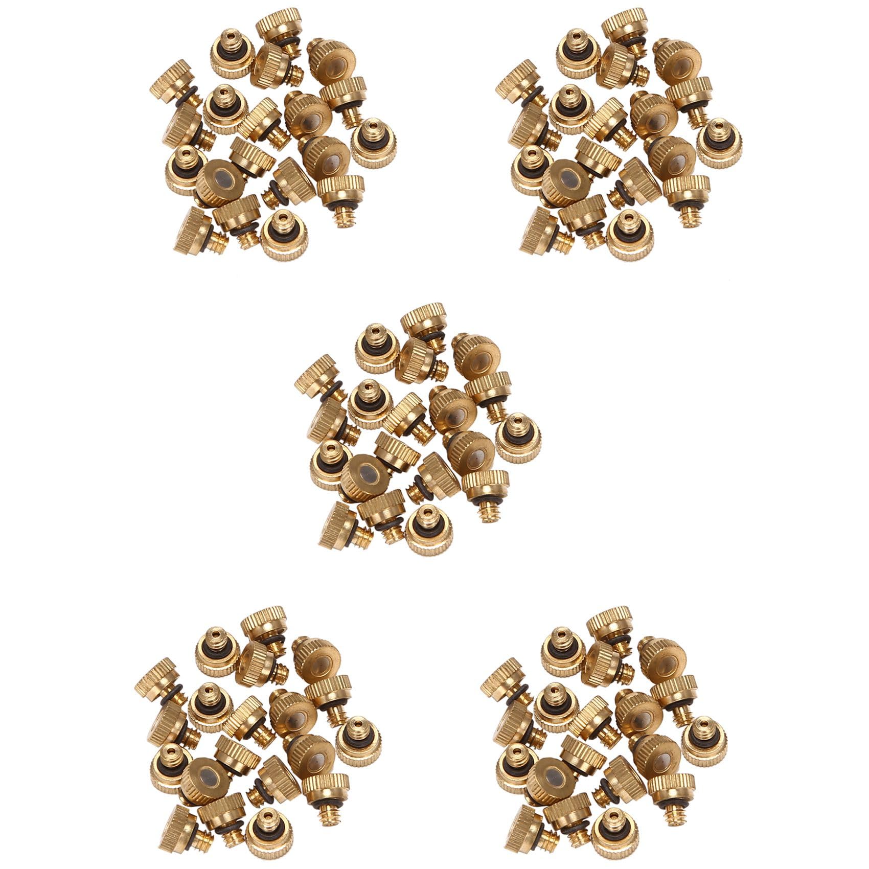 Jnchdghwa Yellow 100Pcs Fog Mist Nozzle,Low Pressure Mist Cooling Nozzle,Misting Nozzles Orifice 0.1Mm