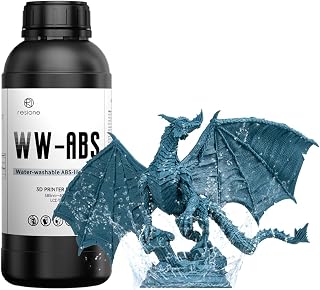 RESIONE ABS ライク水洗いレジン WW-ABS 高速造形 サポート除去簡単 剛靭両立 耐摩耗・耐擦傷な光造形3Dプリンターレジン 405nm LCD DLP MSLA 対応 （1000g スレートグレー）