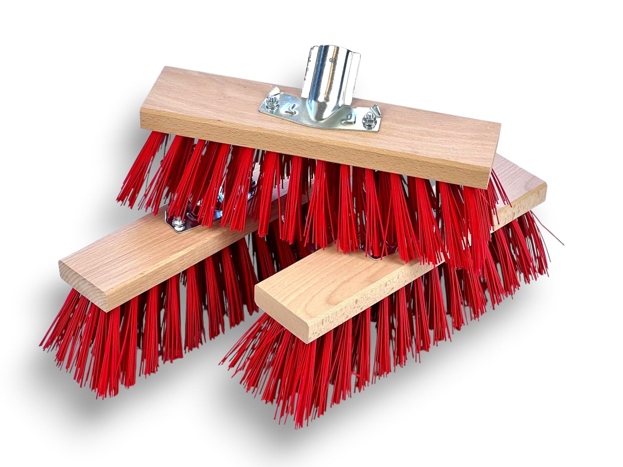 Kibros Set di 3 spazzole in PVC, 32 cm, senza manico esterno