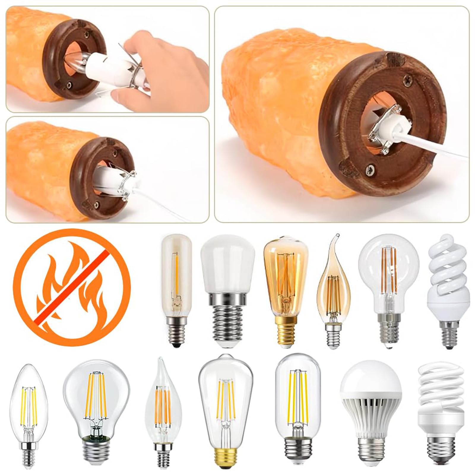 2 sztuki oprawki do lampy z kablem ze starym wiekiem, do lampy solnej L oprawka lampy E14, z kablem do lampy 1,8 m i przełącznikiem, oprawka e14 z przełącznikiem, wtyczka EU, do zawieszenia lampy