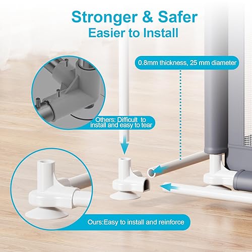 Miniatura 2 de Corralito premium para bebés con alfombrilla, 71 x 60 pulgadas, corralito extra grande para bebés y niños pequeños, centro de actividades para