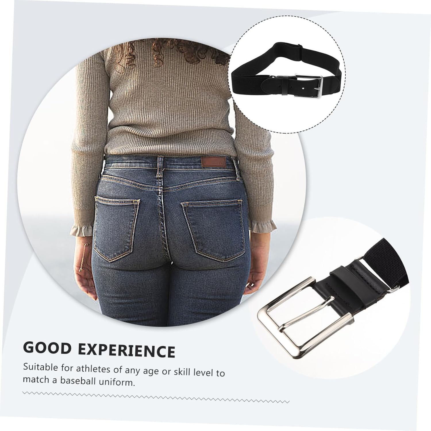 Softballs Belt for Women and Youth Elastic Baseball Girdle Lightweight and Comfortable Sports Waist Belt for Outdoor Activities