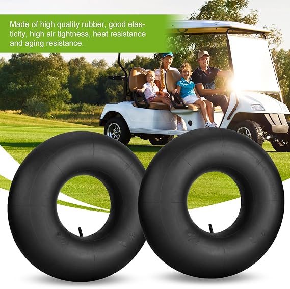 2pcs 18x8.50-8 18x9.50-8 19x7-8 20x8.00-8 Inner Tube with TR-13 Straight Valve, Compatible with Various Lawn Mowers, Wheelbarrows, Garden Trailers, Go-Karts, Golf Carts and More