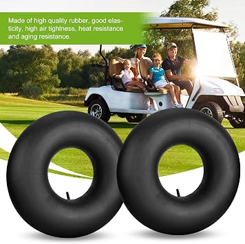 2pcs 18x8.50-8 18x9.50-8 19x7-8 20x8.00-8 Inner Tube with TR-13 Straight Valve, Compatible with Various Lawn Mowers, Wheelbarrows, Garden Trailers, Go-Karts, Golf Carts and More