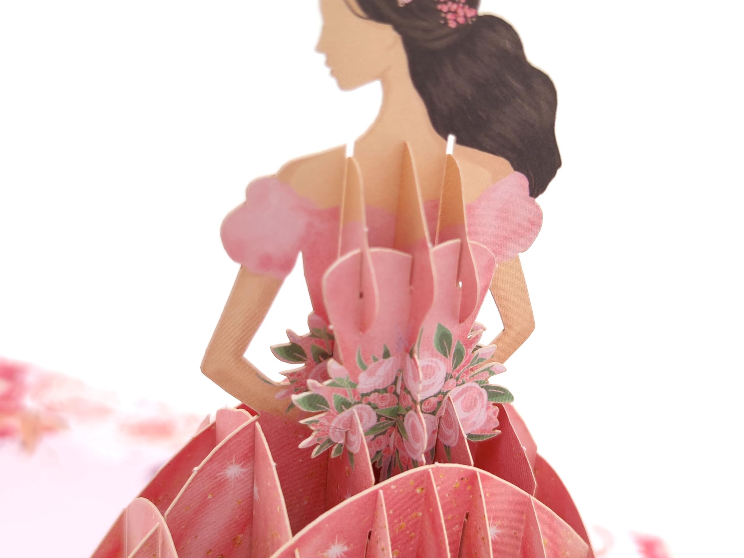 Quinceanera Card – Biglietto di auguri per 15° compleanno – Tarjetas Para 15 Años – Biglietto di auguri pop-up 3D