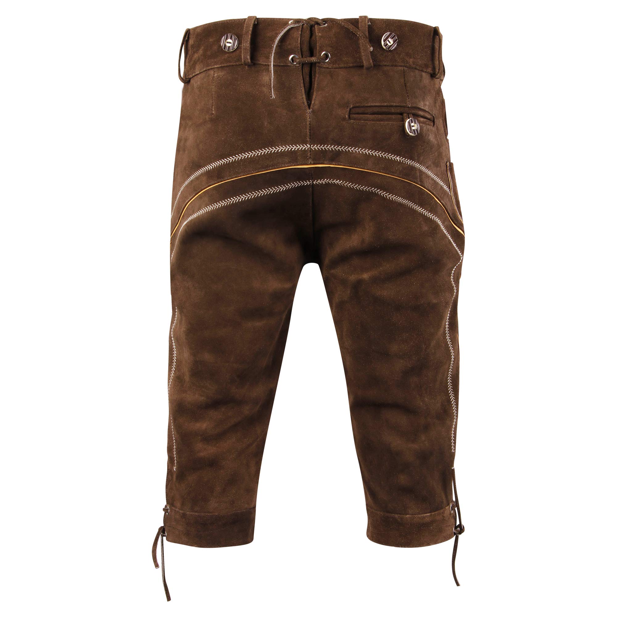 Herren Trachtenset Trachten Set Trachtenlederhose + Hosenträger + Trachtenhemd + Trachtensocken + Trachtenschuhe 5 Teiliges Größe 46-62