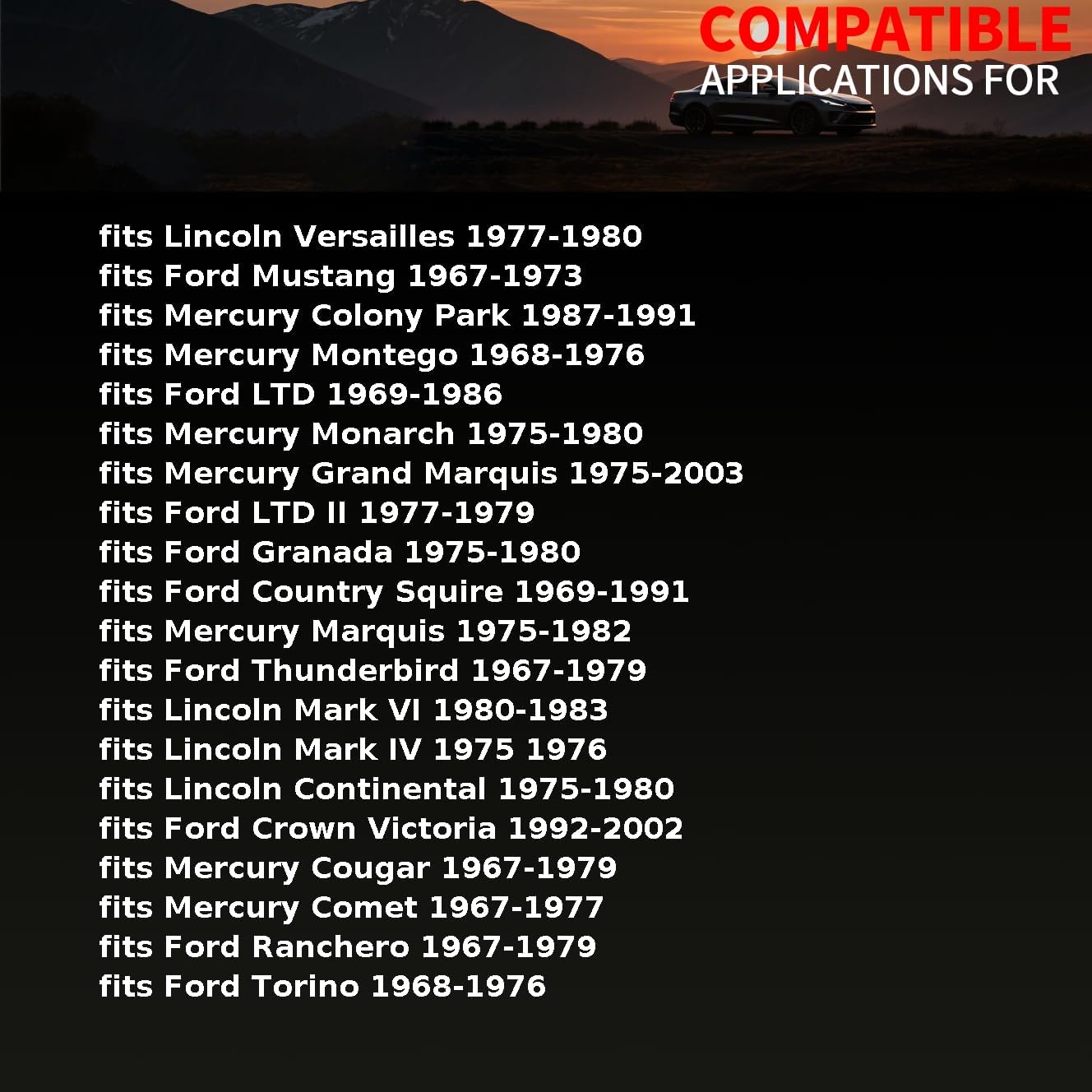 Steering Idler Arm Bushing Front fits Ford Mustang Country Squire Crown Victoria Custom Galaxie 500 1967 1968 1969 1970 1971 1972 1973 1974-2002 Replacement C5AZ3358A 1 PCS