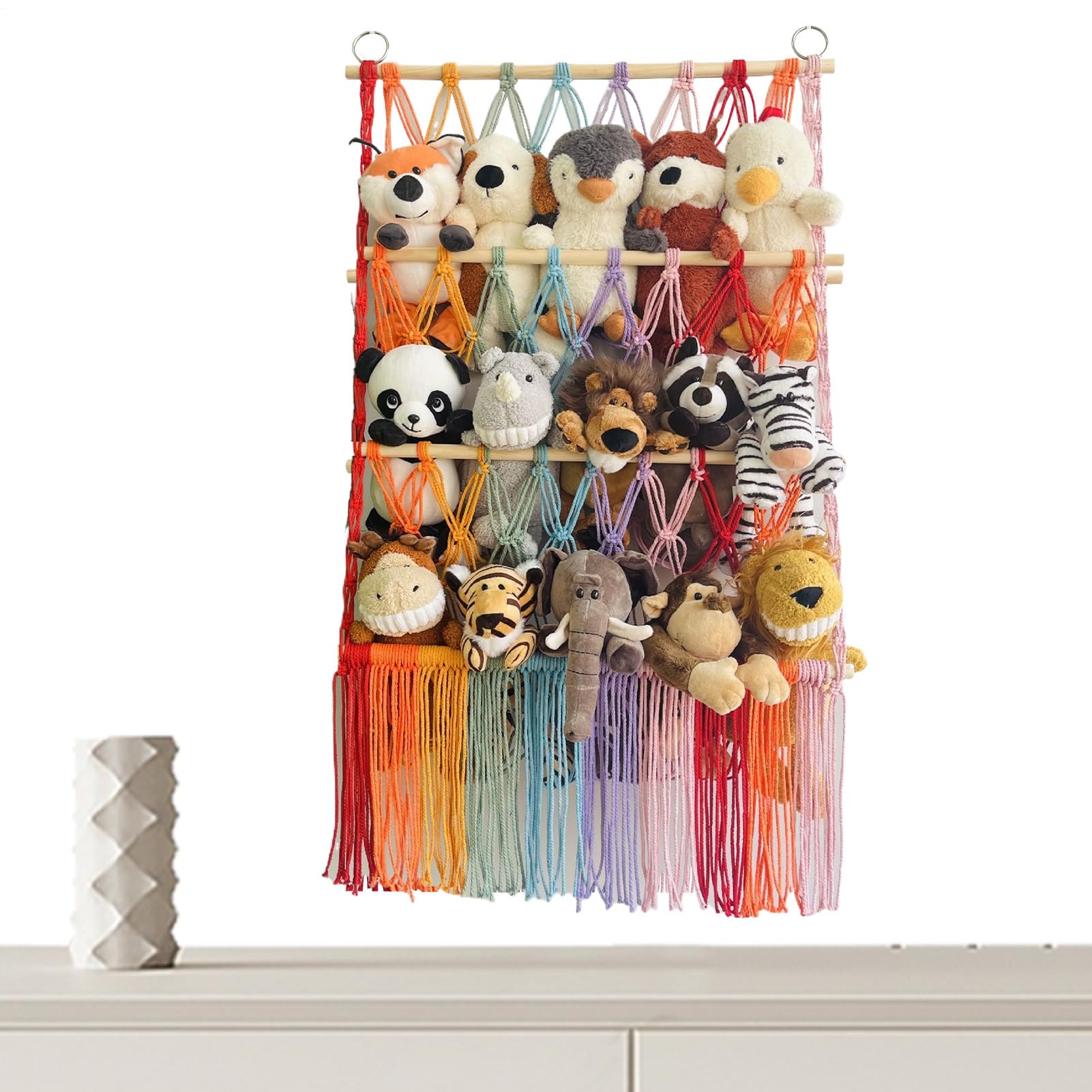 Hamac à 3 niveaux pour peluches : la solution gain de place contre le désordre des jouets