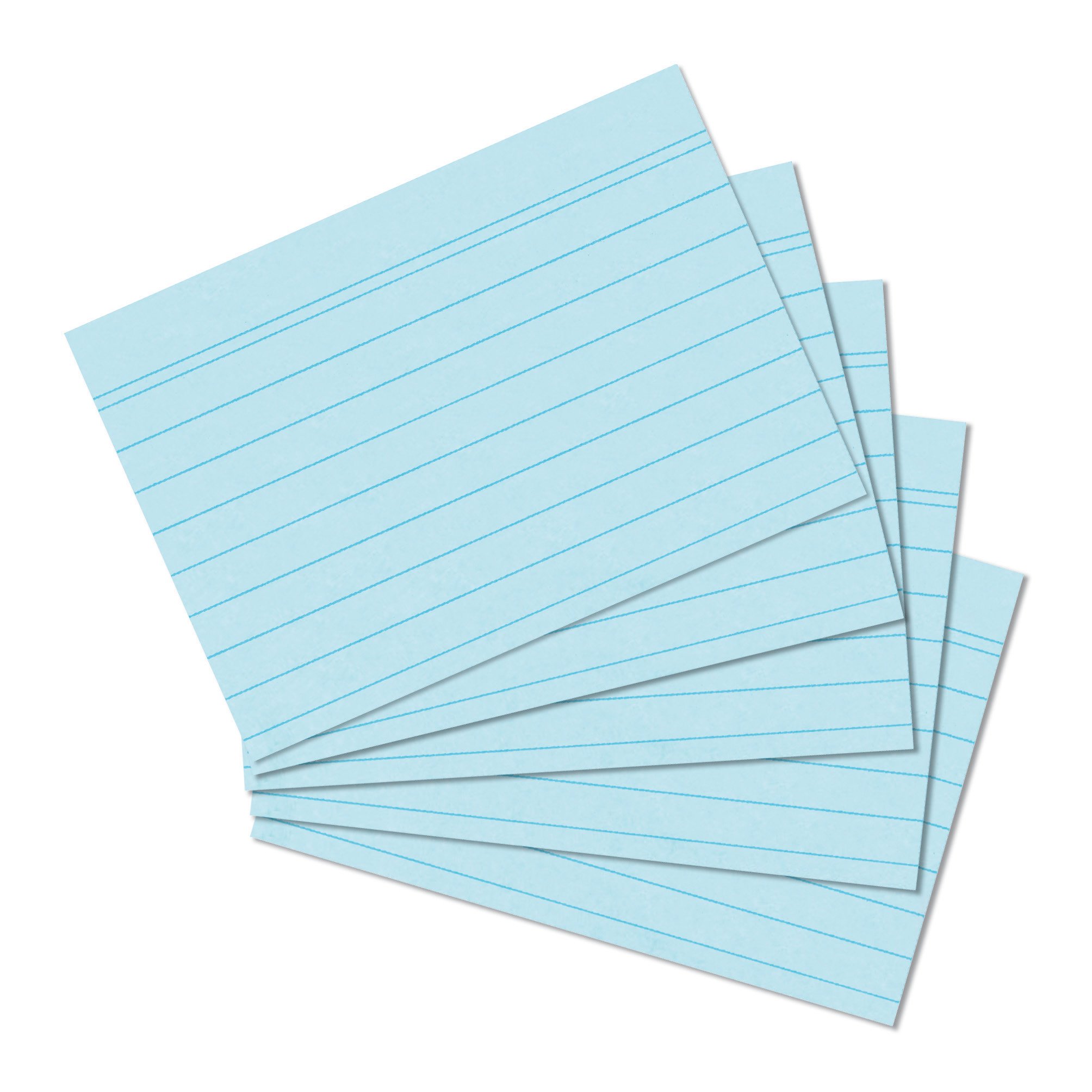 Herlitz Karteikarten A6 Liniert – Weiß, 170 G/m², 6 X 100 Stück