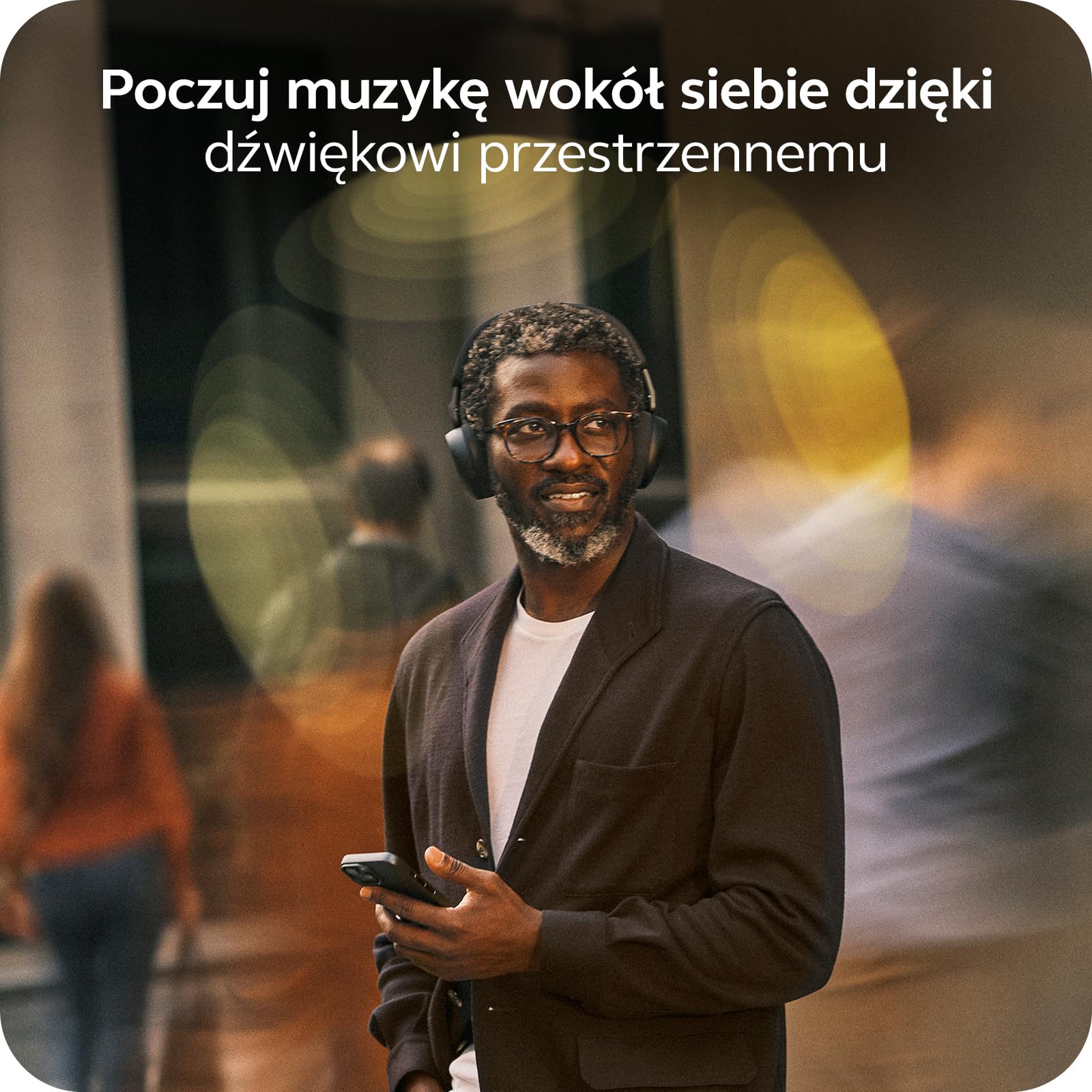 Jabra Evolve3 75 Bezprzewodowy Zestaw Słuchawkowy Bluetooth On-Ear, Czarny | Z mikrofon, USB-C, AI Połączenia, Zaawansowana ANC, 22h Bateria, do Online Meeting Apps