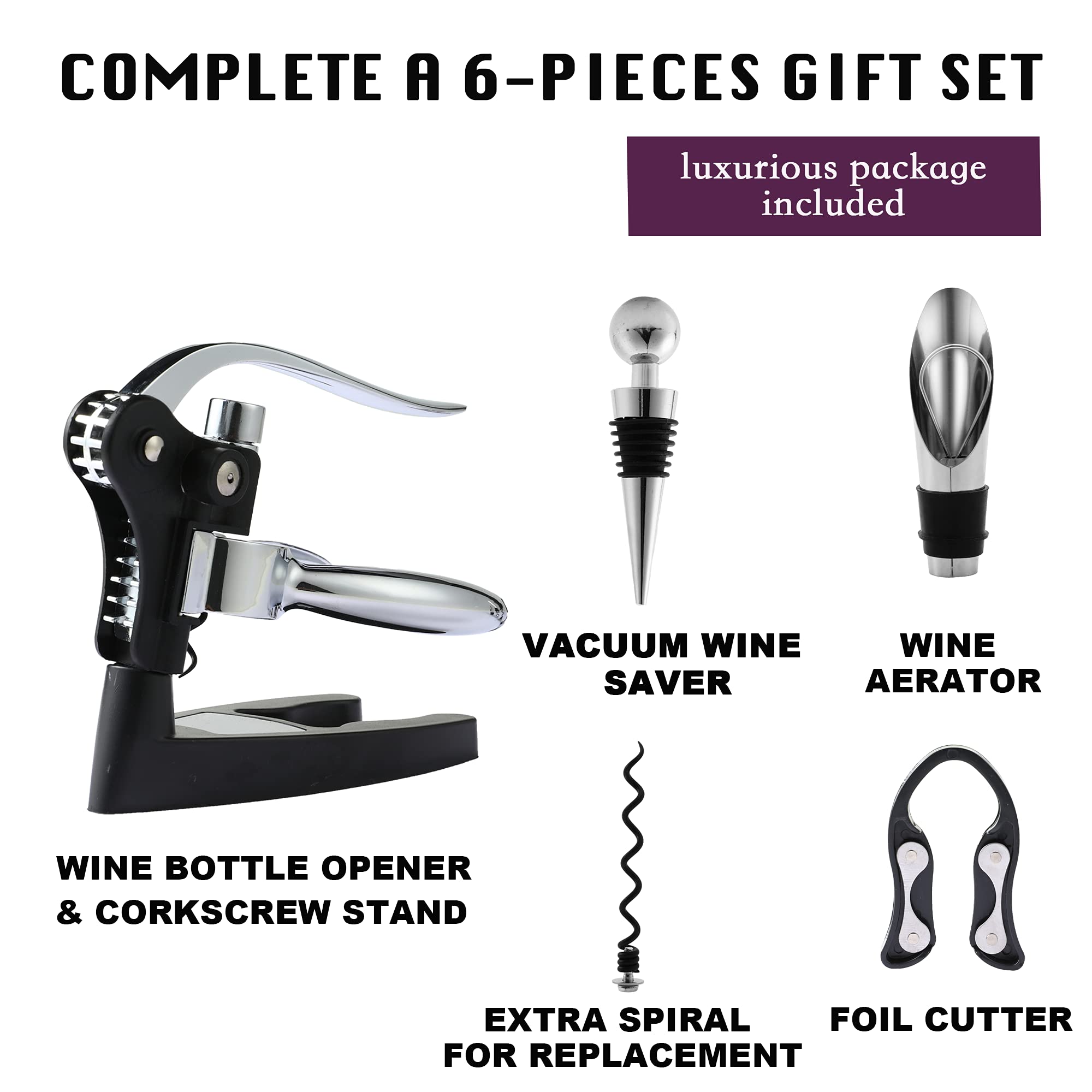 Don't miss the campaign Wine Bottle Opener Corkscrew Set
