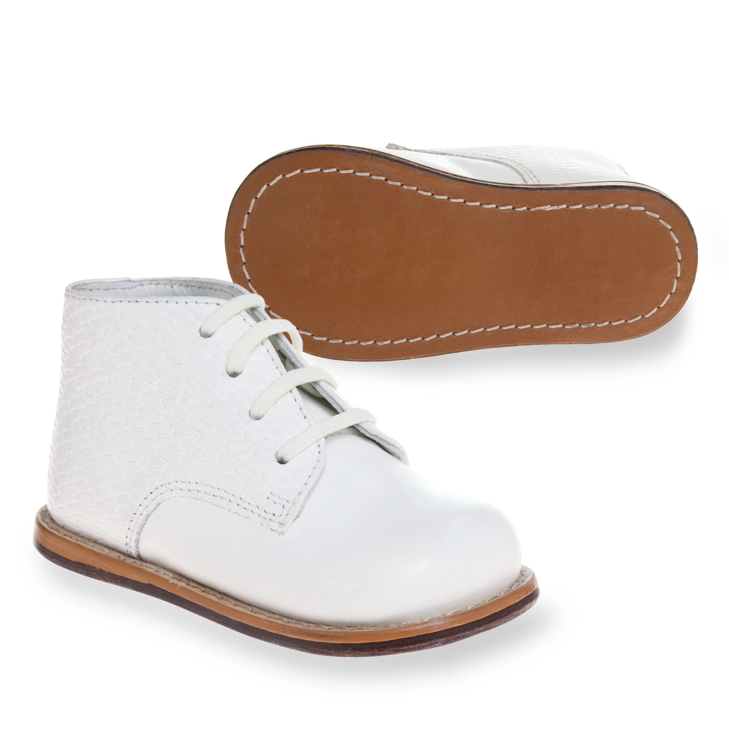 Josmo Kids' Unisex Walking Shoes First Walker (White, 2)