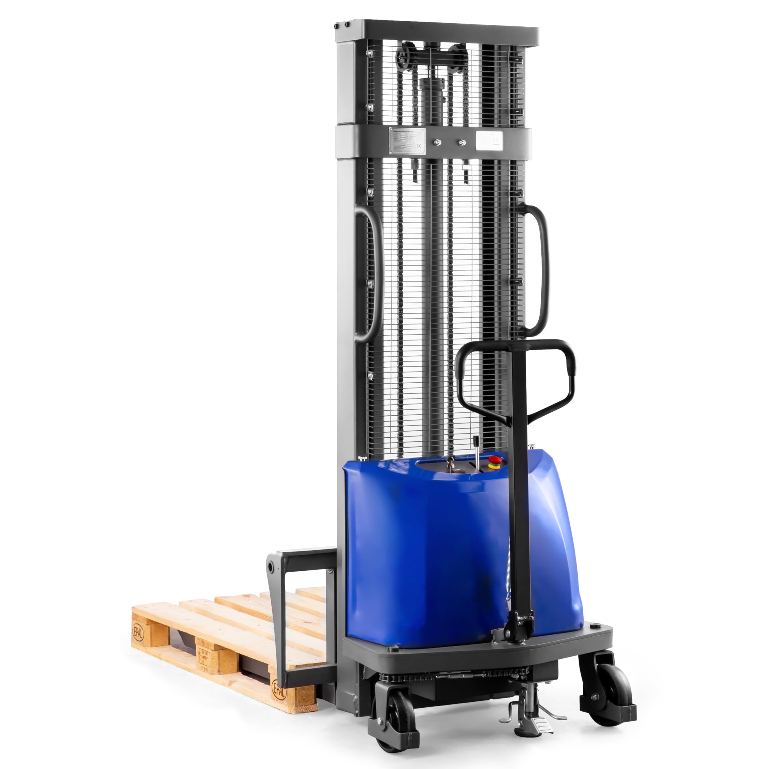 Pallit carretilla elevadora semieléctrica FLEX-E | horquillas ajustables | altura de elevación de 3000 mm | capacidad de carga de 1500 kg | apilador eléctrico