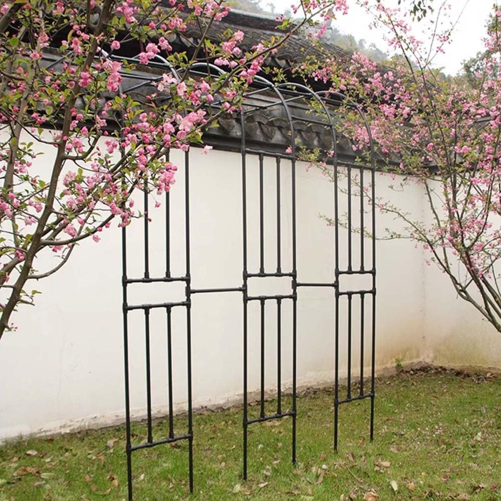 Kratka ogrodowa do róż pnących, odporna na rdzę, regulowana wysokość 60–240 cm (szer. 120 x wys. 240 cm) – idealna dekoracja ogrodowa z kwiatami