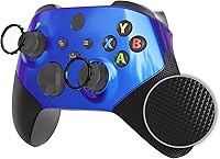 Vista 1 de eXtremeRate ASR versión Performance - Empuñaduras laterales de goma para Xbox Series X S, Chameleon Purple Blue Rediseñed Grip Handle Face Plate