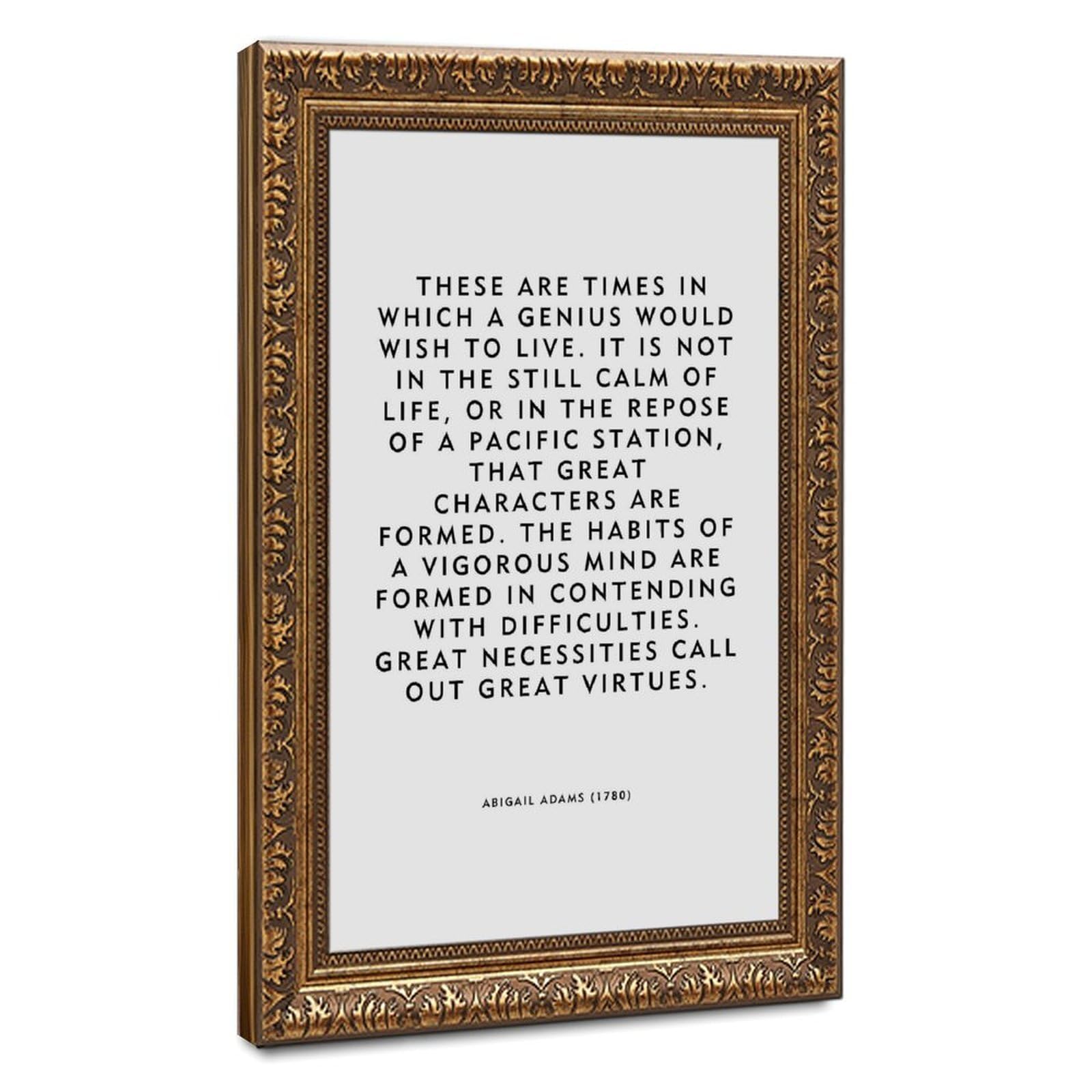 ELKPDOE Great Virtues Poster Motivational Quotes