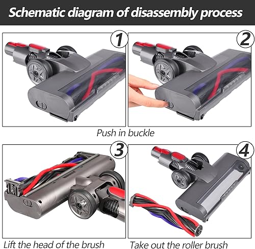 Miniatura 6 de TUUSwwep Accesorio para aspiradora para Dyson V7 V8 V10 V11 V15 modelos de aspiradora, piezas de repuesto para aspiradora, alfombra de piso de
