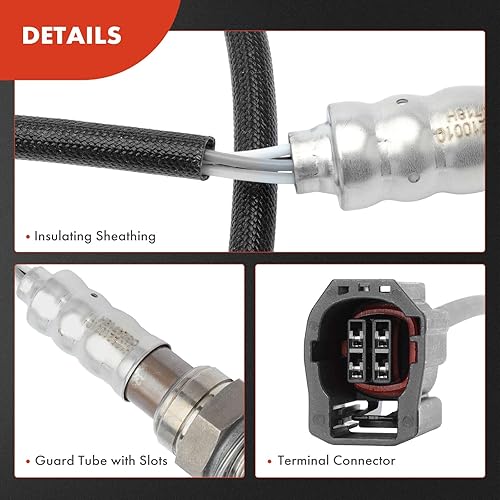 Miniatura 6 de A-Premium Sensor de oxígeno O2 compatible con Mazda 3 2006 2007 2008 2009, 2.0L 2.3L, corriente abajo, repuesto # 190-543166