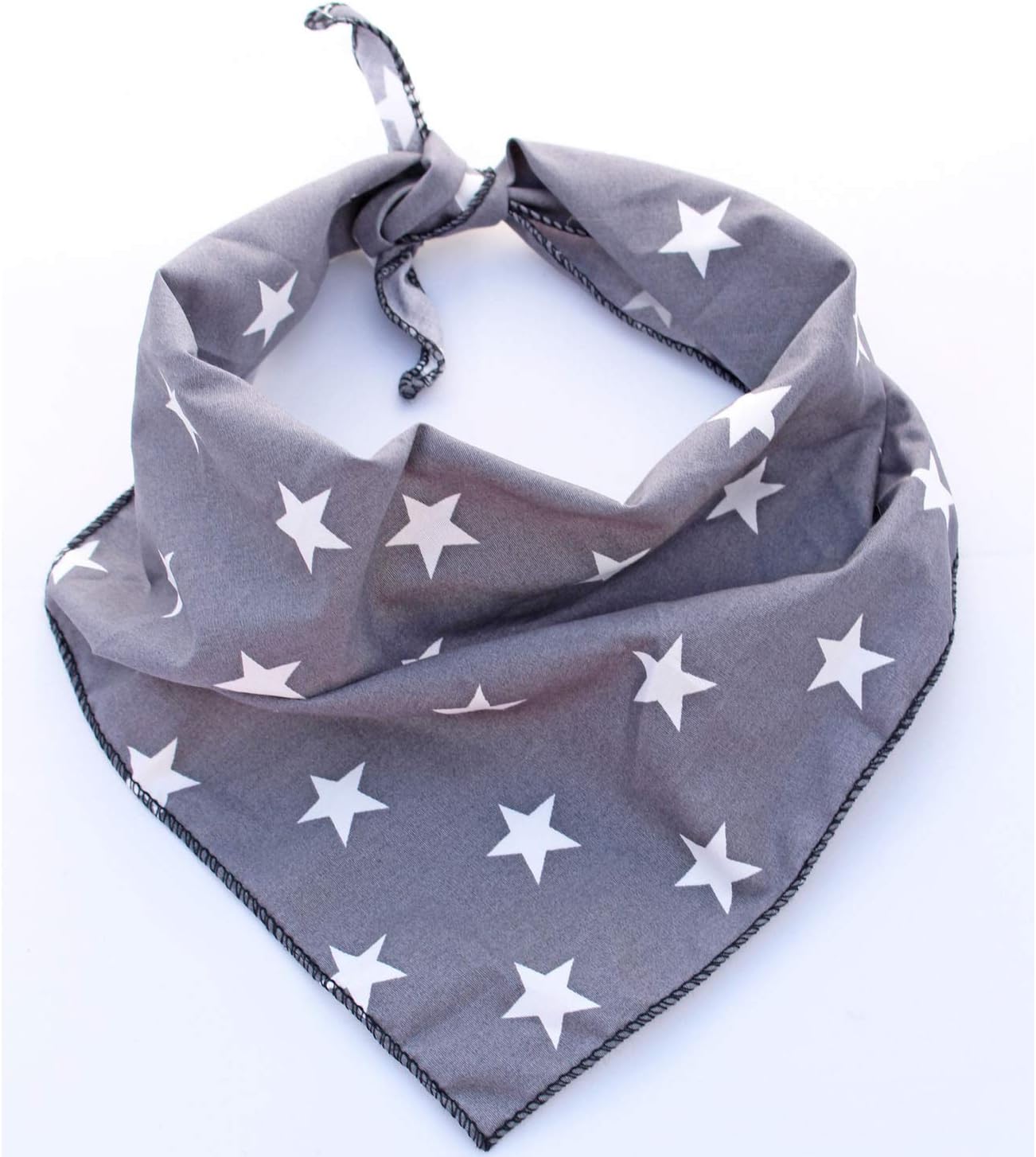 Pet Pooch Boutique Star Bandana for Dog, Extra Small/Grey, XS