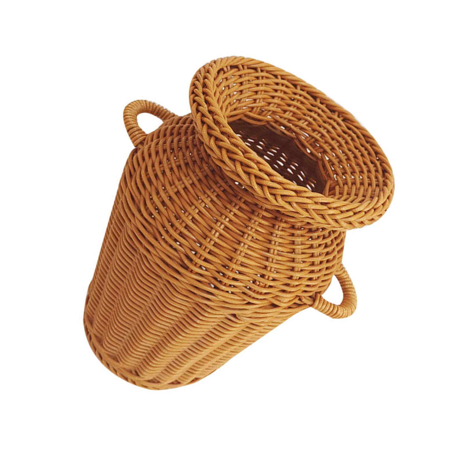 Sturdy Rattan Flower Vase Handwoven Flower Pots Portable Garden Accessories for Housewarming Decoration Plant Holder
