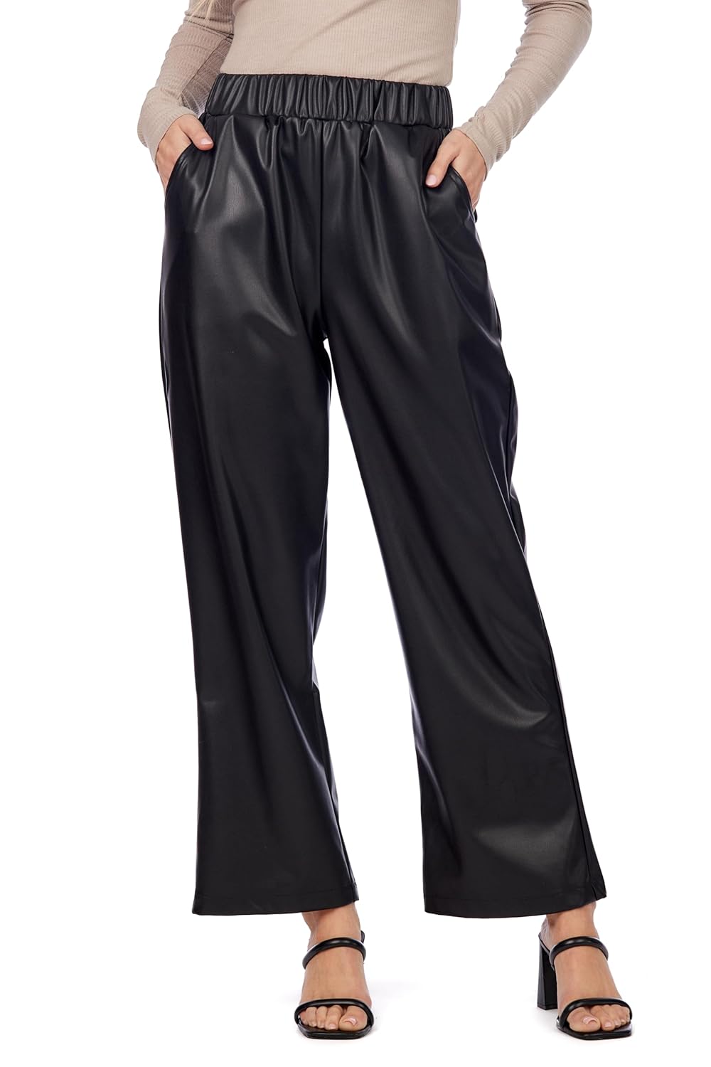 Mud Pie Womens Womens Ballard Leather Pant