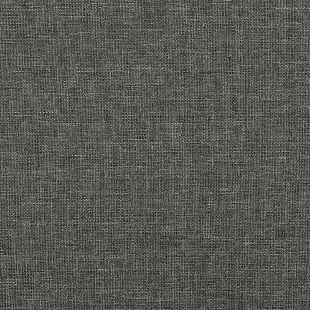 Rama łóżka, łóżko rodzinne, łóżko podwójne, do sypialni, bez materaca, ciemnoszara, 90 x 190 cm, materiał