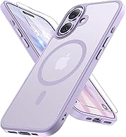 Vista 66 de Miracase - Funda magnética para iPhone 13 de 6.1 pulgadas (compatible con MagSafe) (con 2 protectores de pantalla), protección de grado militar