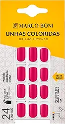 Marco Boni, Unhas Posticas Quadrada Rosa, 9737, Marco Boni, Rosa, 1 Unidade.