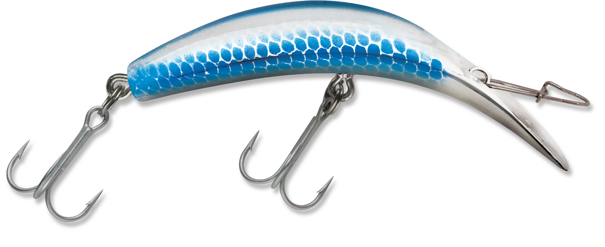 Hochet Luhr Jensen Kwikfish K15 - échelle bleue argentée