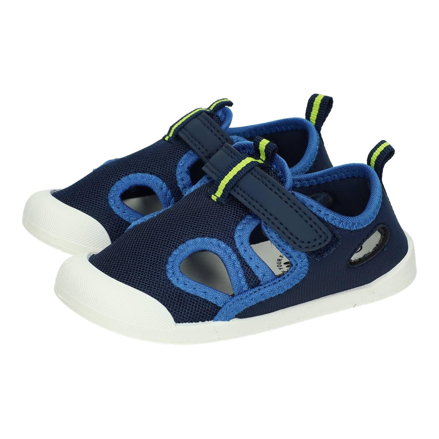 DEMAX 1-K871A Calzado Barefoot Tipo cangrejera Infantil, Textil, Puntera Reforzada, Plantilla cambiable, Ligero y cómodo, Verano NIÑO Sandalias