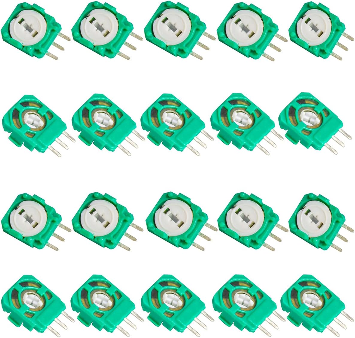 25pcs Replacement Trimmer Potentiometer Sensor for PS5,Xbox One,PS3,PS4 Switch Pro Controllers,Gasket Repair Parts for Thumb Stick Analog Joystick