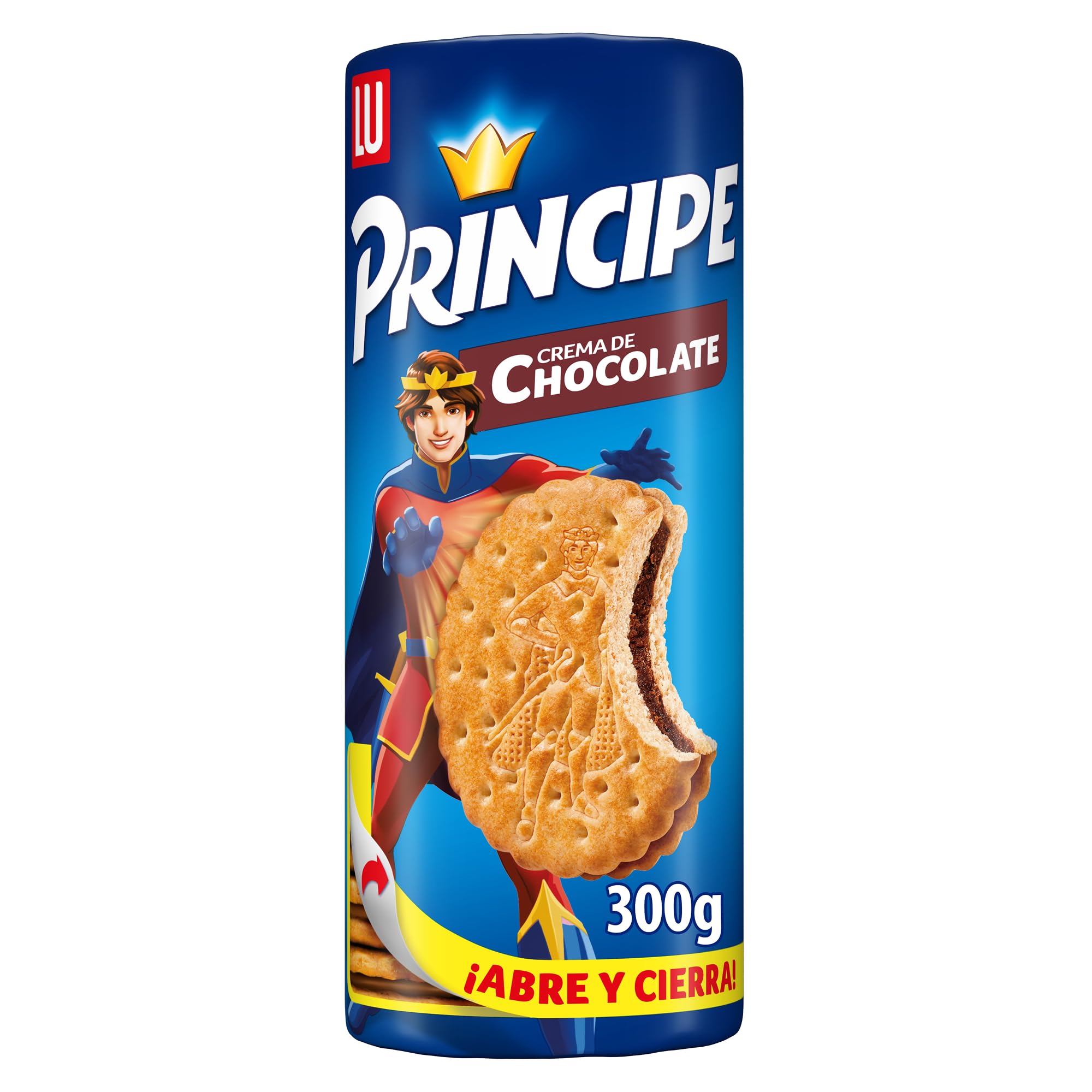 Príncipe Original, Galletas Sándwich Rellenas de Crema de Chocolate con Leche, Pack 24 x 300g