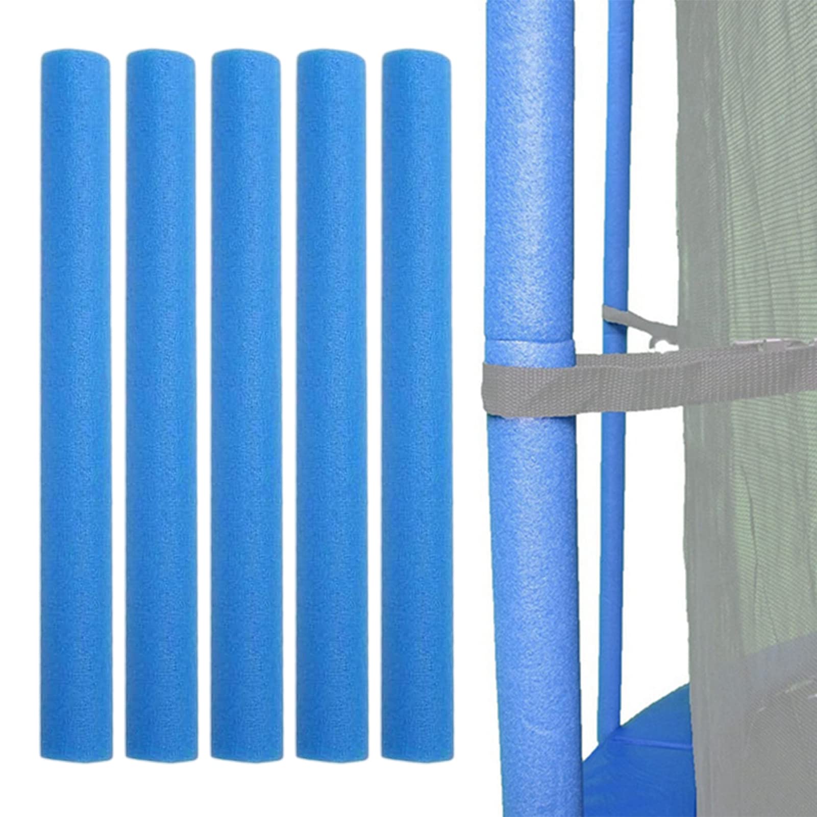 NXL Tubi In Schiuma Per Trampolino Protezione Aste Di Trampolino Copertura Gommapiuma Spugne Copripalo/Spugne Protettive Tappeto Elastico Da Giardino Aste, Imbottitura,Blu,40cm - Foto 10