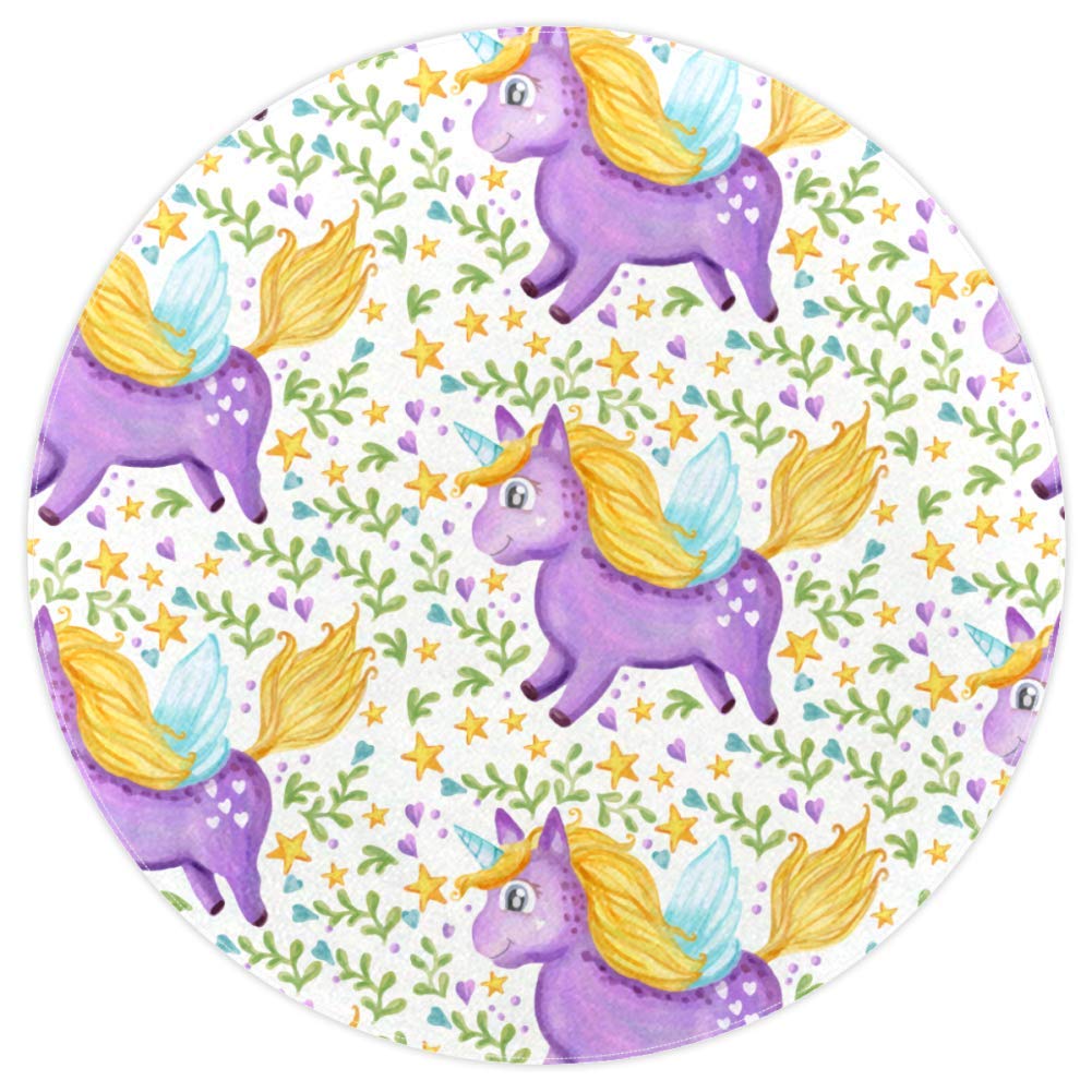 Tapis de sol antidérapant motif licorne pour sécuriser la chambre enfant