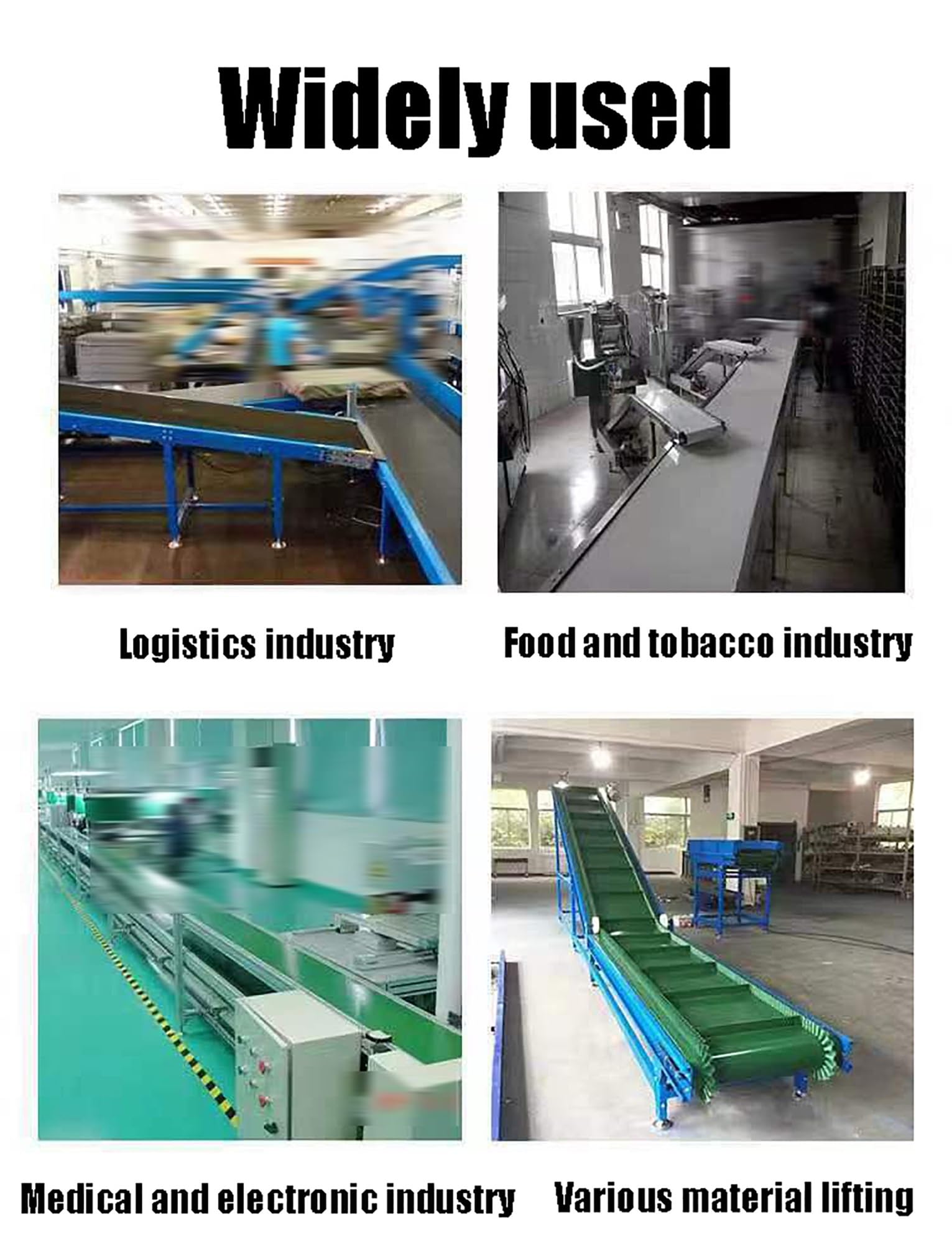 Nastro trasportatore in PVC per Nastri trasportatori da Tavolo, Spessore 4 mm, Resina antistrappo, Alimentazione a rulli a trazione elettrica, Adatto per Linee di Produzione (45,3 x 9,1 poll