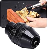 Vista 4 de Portabrocas sin llave, aleación de aluminio de 3 mandíbulas, 0.01-0.13 pulgadas, compatible con Dremel 4000 3000 serie 400