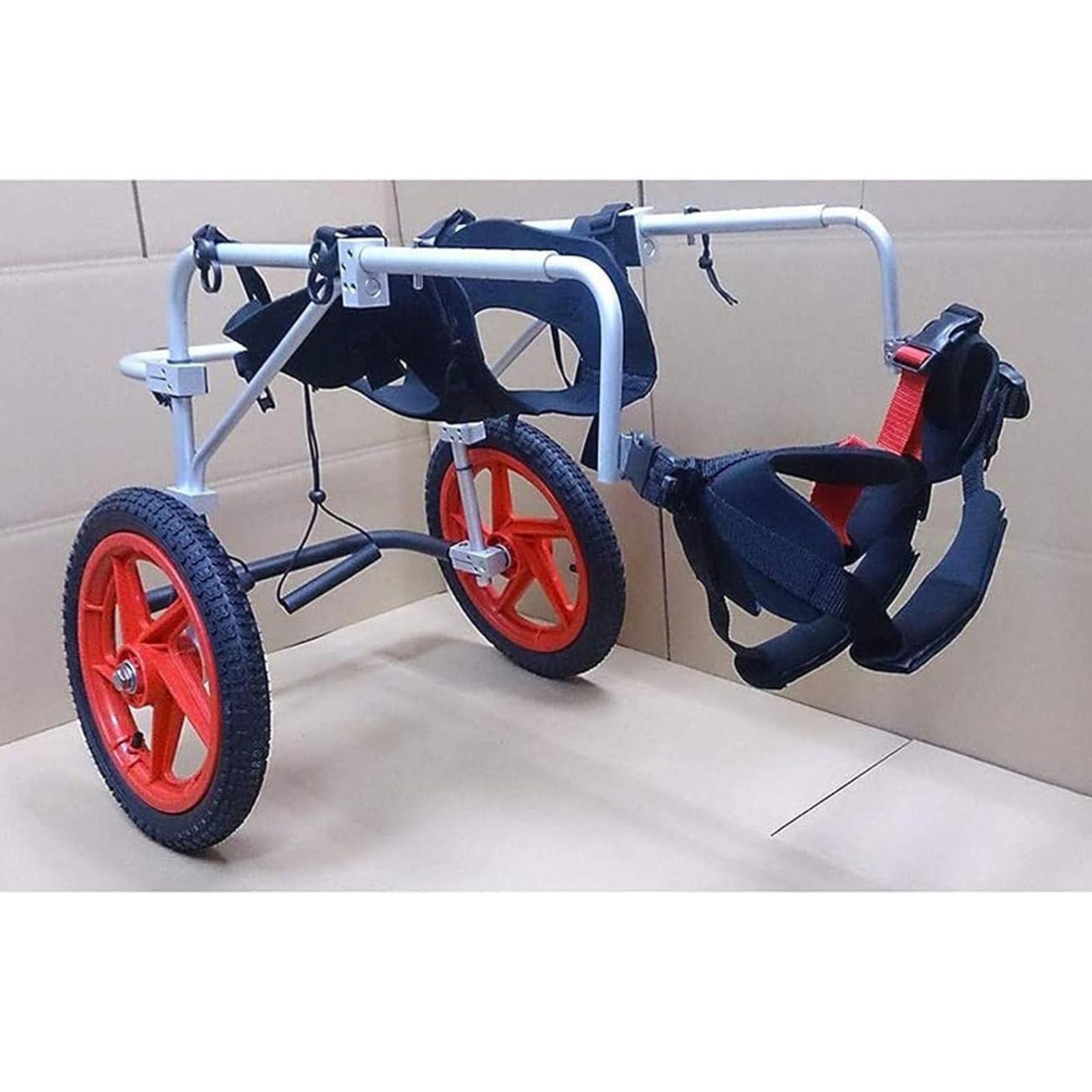 Silla de ruedas ajustable para perros grandes con discapacidad en patas traseras