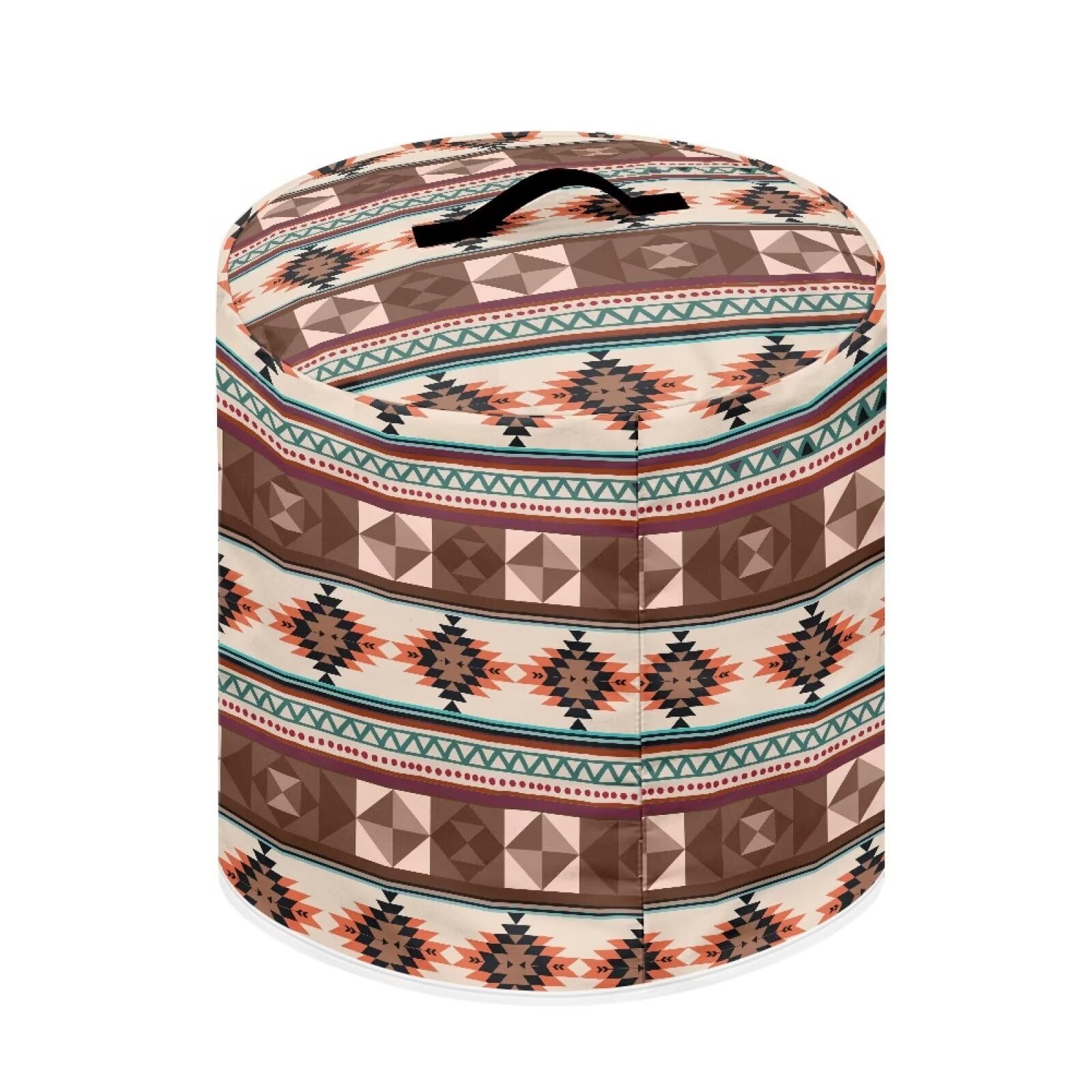 Hudotybom Aztec Pressure Cooker Dust Cover for 3 Qt Round Air Fryer Cover with Top Handle and Accessories Pockets Kitchen Decor